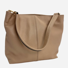 Torba shopper damska ze skóry naturalnej Laura Biaggi LB13-97 Jasnobeżowa (5901657084366) - obraz 1