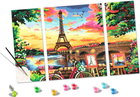 Malowanie po numerach Ravensburger CreArt Triptych Paris Reflections 80 x 50 cm (4005556201341) - obraz 3