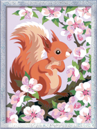 Картина за номерами Ravensburger CreArt Classic Spring Squirrel 18 x 24 см (4005556201808) - зображення 2