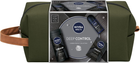 Набір для чоловіків Nivea Men Deep Control Гель для душу 250 мл + Кульковий антиперспірант 50 мл + Вода після гоління 100 мл + Косметичка (9005800363578) - зображення 1