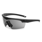 Очки защитные баллистические ESS Crosshair Black with Smoke Gray Lense Black - изображение 1