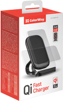Бездротова зарядка ColorWay Qi Fast Charger 15W Black(CW-CHW31Q-BK) - зображення 2