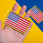 Набір шевронів 2 шт. на липучці Прапор США, вишитий патч нашивка 5х8 см - зображення 14