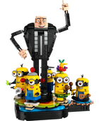 Zestaw klocków Lego Despicable Me Brick-Built Gru and Minions 839 elementów (75582) - obraz 3