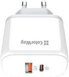 Мережевий зарядний пристрій ColorWay Power Delivery Port PPS USB Type-C PD + USB QC3.0 45W (CW-CHS042PD-WT) - зображення 8