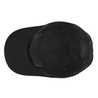 Бейсболка тактична MIL-TEC Tactical Baseball Cap Чорна - зображення 5