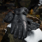 Перчатки M-Tac зимние кожаные Black M - изображение 11