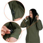 Жіноча куртка Stalker SoftShell Олива (7441), L - изображение 3