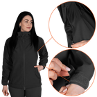 Жіноча куртка Stalker SoftShell Чорна (7442), XS - зображення 3