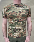 Футболка тактическая, Мультикам, размер M, хлопок (коттон), футболка армейская с коротким рукавом - изображение 2
