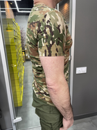 Футболка тактическая, Мультикам, размер M, хлопок (коттон), футболка армейская с коротким рукавом - изображение 3