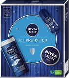 Набір для чоловіків Nivea Men Get Protected Гель для душу 250 мл + Крем для тіла, обличчя та рук 75 мл + Кульковий антиперспірант 50 мл (9005800361635) - зображення 1