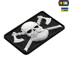 Нашивка M-Tac Bearded Skull 3D PVC Black/White - зображення 2