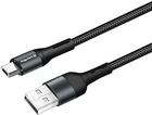 Kabel ColorWay USB MicroUSB 2.4A 1 m Black (CW-CBUM045-BK) - obraz 5