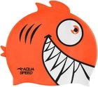 Шапка для плавания Aqua Speed ZOO Pirana 9702 пиранья, оранжевый Дит OSFM