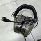 Навушники тактичні Earmor M32X MOD4, активні, з кріпленням на шолом і оголов'ям, колір Олива (M32X-FG MOD4) - зображення 6
