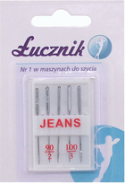 Голки для швейних машин Lucznik Jeans (5907595765749) - зображення 1