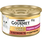 Вологий корм Purina Gourmet Gold Подвійне задоволення з качкою та індичкою 85 г