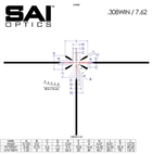 Оптичний приціл SAI 1-6x24 сітка 7.62 BDС RAF. Coyote Brown - зображення 6