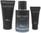 Подарунковий набір для чоловіків Dior Sauvage Парфумована вода 60 мл + Гель для душу 50 мл + Крем для обличчя 20 мл (3348901616188) - зображення 1