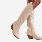 Жіночі чоботи Kaspella 36 Світло-бежеві (5905677964028) - зображення 4