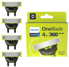 Плавающее лезвие Philips OneBlade 360 QP440/50 4 шт (8720689016148)