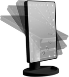 Lusterko kosmetyczne Gillian Jones Makeup Mirror w. Heart LED Light Touch Function Black (5713982011494) - obraz 4