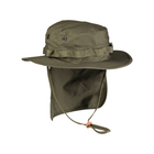 Панама Sturm Mil-Tec British Boonie Hat with Neck Flap R/S Olive 2XL (12326101) - зображення 6