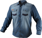 Koszula robocza NEO Tools Denim 81-549 M Niebieska (5907558439632) - obraz 1