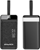 УМБ Awei P140K 30000mAh USB-C Black (6954284002370) - зображення 2