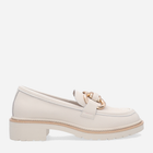 Loafersy damskie skórzane Venezia HA-026 40 26.4 cm Beżowe (5906140383001)