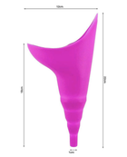 Портативный писсуар силиконовый с чехлом розовый - изображение 6