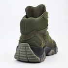 Кожаные летние ботинки OKSY TACTICAL Оlive 41 размер арт. 070112-setka - изображение 6