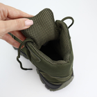 Кожаные летние ботинки OKSY TACTICAL Оlive 45 размер арт. 070112-setka - изображение 9