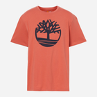 T-shirt męski bawełniany Timberland TB0A2C2R L Koralowy (194902948321) - obraz 4