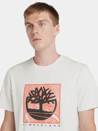 T-shirt męski bawełniany Timberland TB0A5UDB S Biały (194903976590) - obraz 4