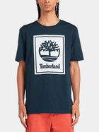 T-shirt męski bawełniany Timberland TB0A5WQQ L Niebieski (194902954230)