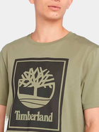 T-shirt męski bawełniany Timberland TB0A5WQQ S Khaki (194902955176) - obraz 3