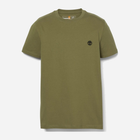 T-shirt męski bawełniany Timberland TB0A2BPR L Khaki (194902950973) - obraz 4