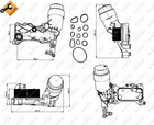 Радіатор масляний MERCEDES GLK220 06/2008 , NRF (31350)