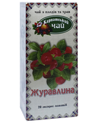 Карпатський чай Журавлина в пакетиках 20 шт х 2 г (54264) - изображение 1