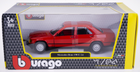 Metalowy model samochodu Bburago Mercedes-Benz 190E 1987 Red 1:24 (4893993015283) - obraz 1