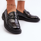 Loafersy damskie lakierowane Keelana 39 Czarne (5905677167610) - obraz 5