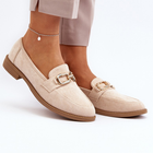 Loafersy damskie Misal 40 Beżowe (5905677080759) - obraz 5