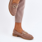 Loafersy damskie Misal 40 Jasnobeżowe (5905677080575) - obraz 4