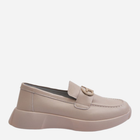 Loafersy damskie S.Barski LR490 38 Beżowe (5905677196726)