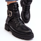 Жіночі зимові черевики Gennee 37 Чорні (5905677890105) - зображення 4