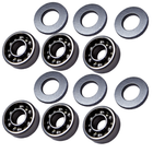 Комплект підшипників FPS SOFTAIR Open Steel Bearings Bushings 8 мм For A&K Minimi/M60/MK43