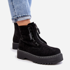 Жіночі зимові черевики високі Edivame 37 Чорні (5905677980332) - зображення 5