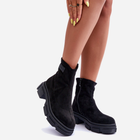 Жіночі черевики високі Vergilia 39 Чорні (5905677679762) - зображення 4